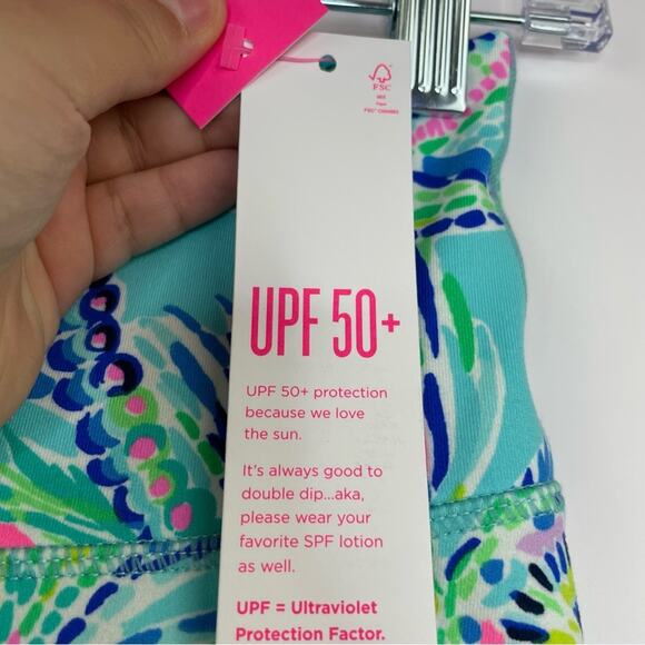 Lily Pulitzer Luxletic Weekender High Rise Midi Bermuda Blue Turtle size XS NWT - Picture 9 of 15